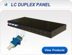 LC DPX 1U 19” Singlemode Fixed Patch Panel